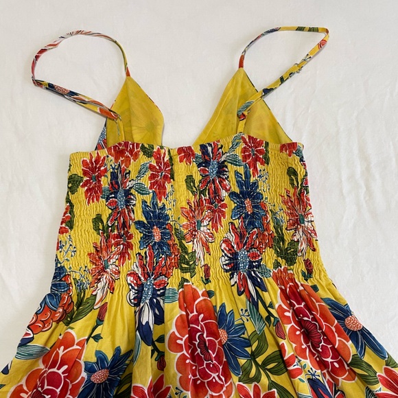 Short Flower Print Lined Dress - Picture 3 of 5